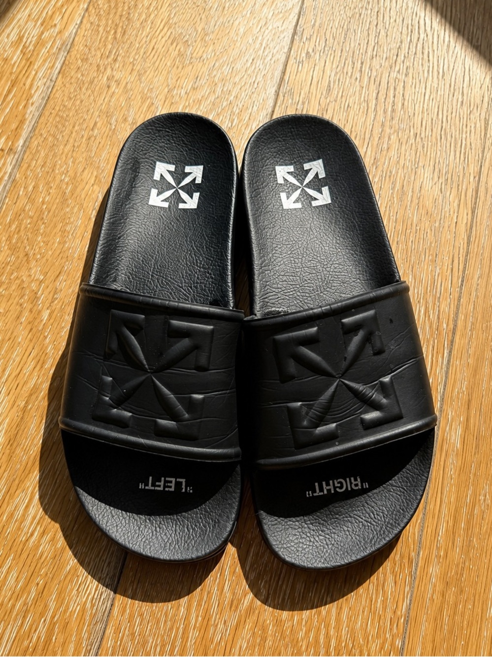 Off White Flip Flops– Made in Italy Size:42